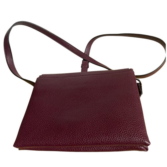 A New Day Burgundy Crossbody Bag With Adjustable Strap Pebbled Faux Leather - Picture 2 of 11